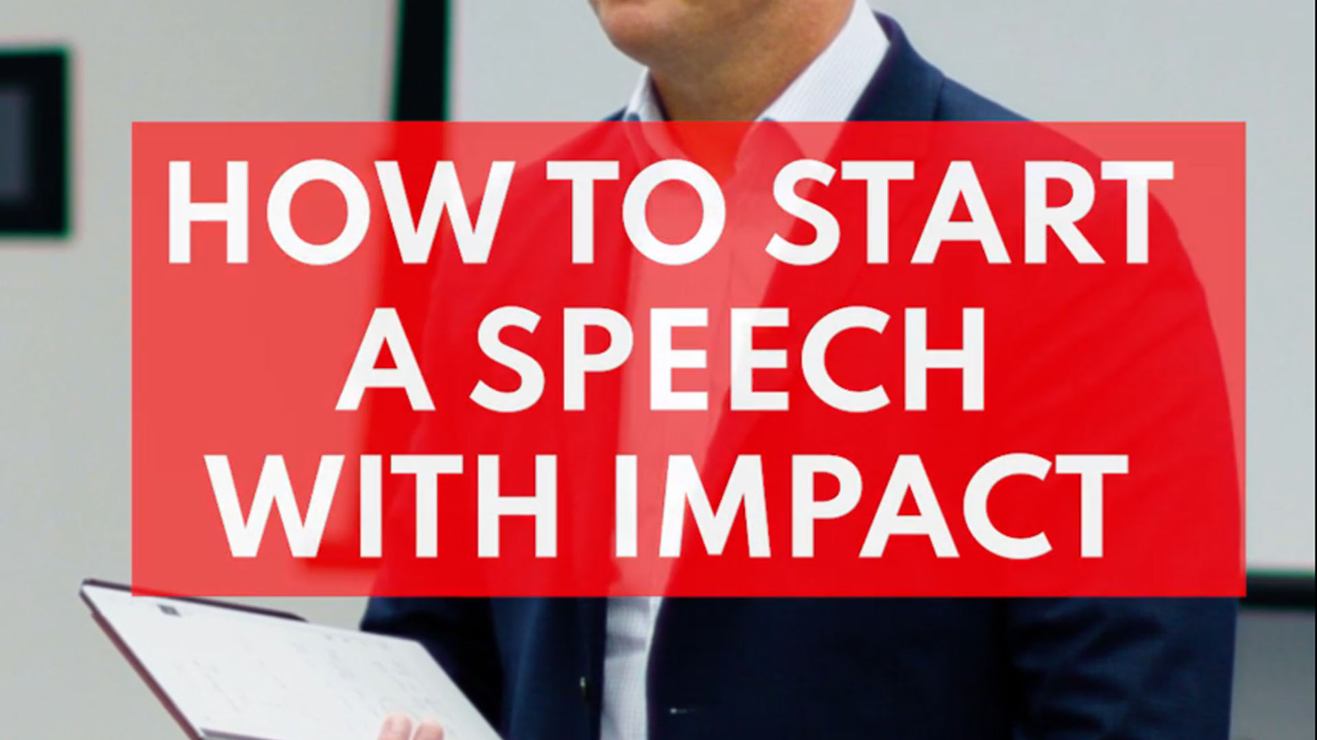 Public Speaking Technique Start With Impact