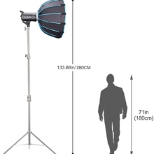 Godox Sl 60w Kit With Softbox And 2.8m Stainless Steel Light Stand Led Video Light