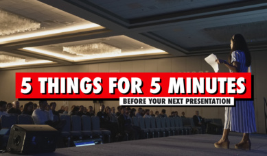 Trevor Ambrose Public Speaking Sales Training Blog 5 Things 5 Minutes Before Your Next Presentation